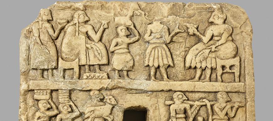 OIM A12417, door plaque, Khafajeh, Iraq, ca. 2600-2350 BC.