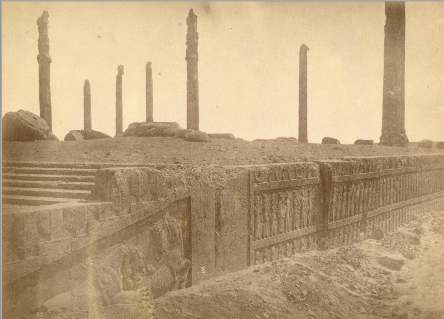 One of the monumental staircases at Persepolis P. 1238 : N. 23639_0.png