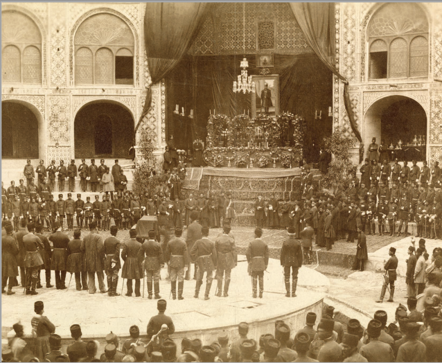 The funeral of Nasir al-Din Shah in the Royal Theater P. 1105 : N. 23698_0.png