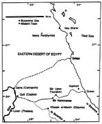 Map of Eastern Desert