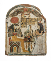 OIM E1351, wood stele, Egyptian